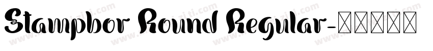 Stampbor Round Regular字体转换